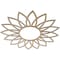 Ekena Millwork Daisy Wood Fretwork Pierced Ceiling Medallion, Birch, 34"OD x 11 7/8"ID x 3/8"T CMWP34X34X0375DABI - alternate 5